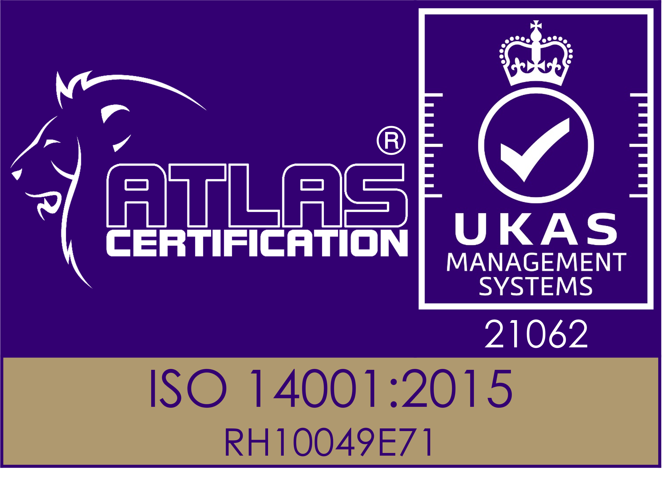ISO 14001 certificate