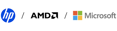 HP and AMD logo
