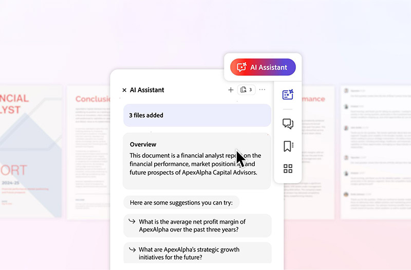 Adobe AI Assistant screenshot