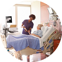 Woman talking to her co-worker