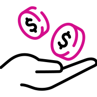 Reduce costs icon