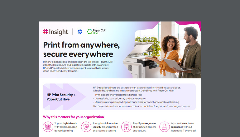 Article Print From Anywhere, Secure Everywhere: HP + PaperCut Hive Image