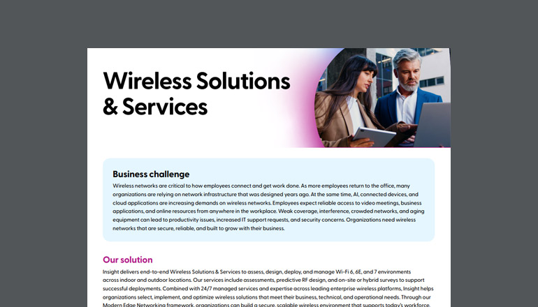 Article Wireless Solutions & Services | Infrastructure Services  Image