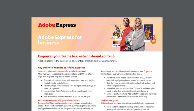 Article Adobe Express for Business  Image