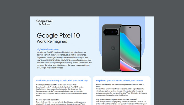 Article Google Pixel 10 | Work, Reimagined Image