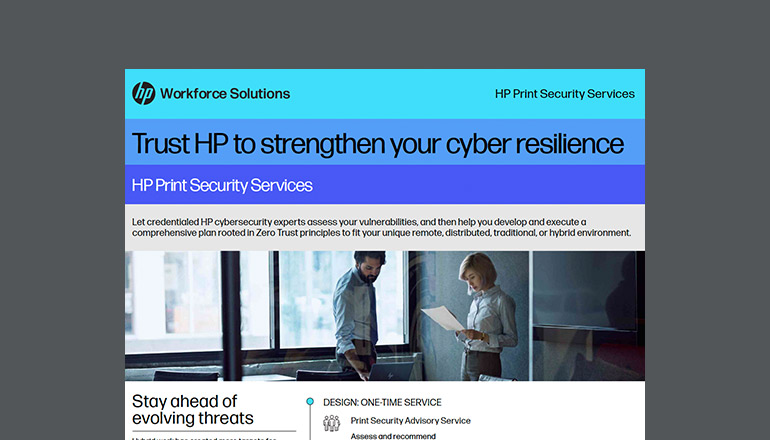 Article Trust HP to Strengthen Your Cyber Resilience Image