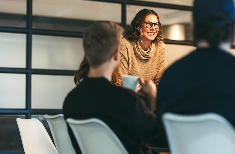 Team in conference room
