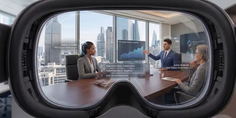 Interactive scenario with an AI-driven avatar
