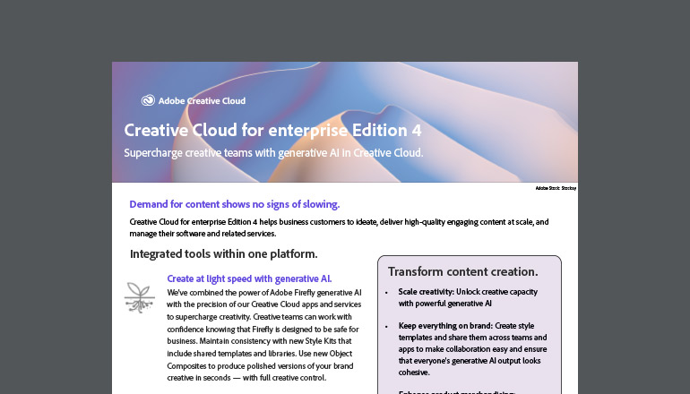 Article Supercharge your teams with Creative Cloud for enterprise Edition 4 Image
