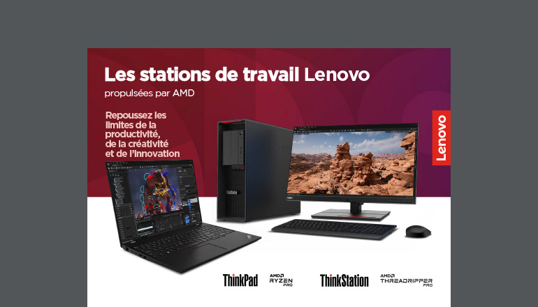 Article Stations de travail Lenovo propulsées par AMD Image