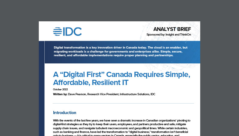 Article Un Canada « tout numérique » a besoin d’une informatique résiliente Image