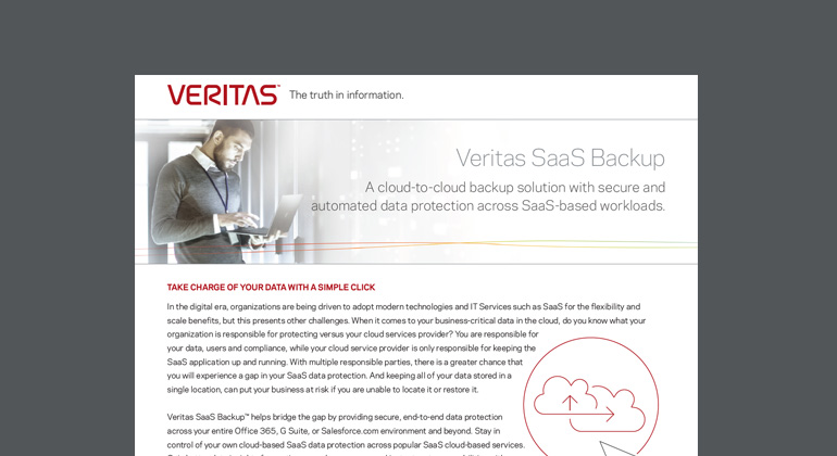Article Veritas SaaS Backup Image