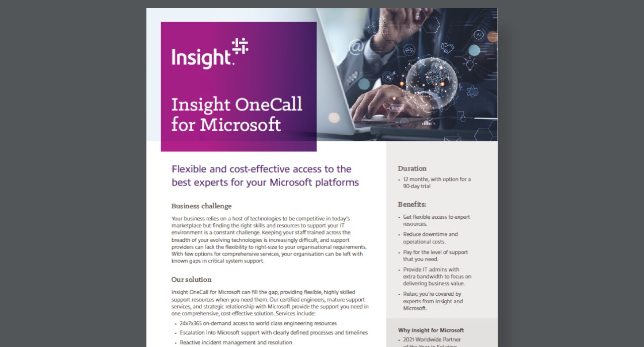 Article Insight OneCall for Microsoft  Image