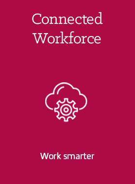 Connected workforce - work smarter logo icon