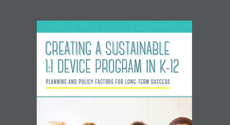 Article A Sustainable 1:1 Device Program in K-12 Image