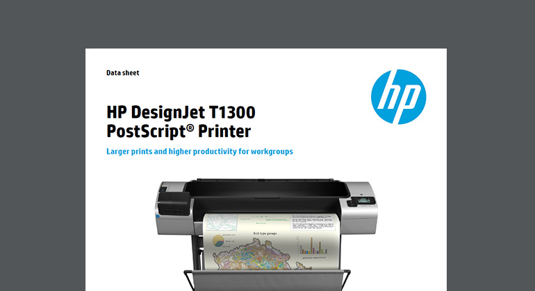 Article HP DesignJet T1300 PostScript printer Image