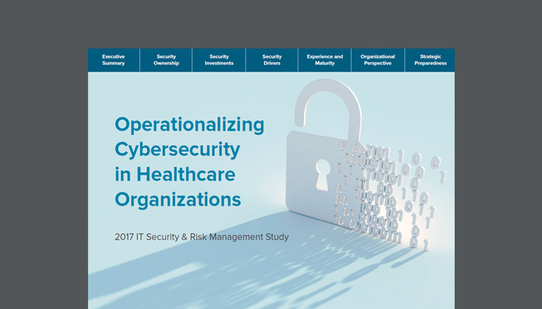 Article Operationalizing Cybersecurity in Healthcare ebook Image