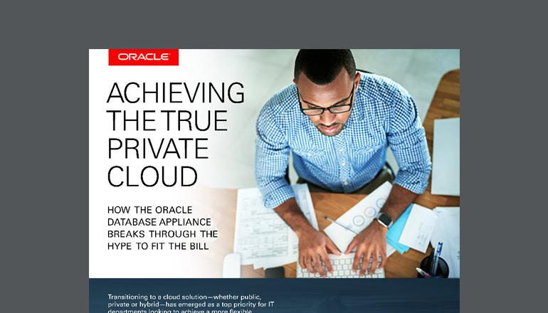 Article Achieving the True Private Cloud  Image