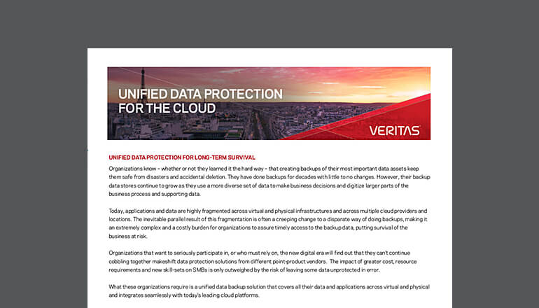 Article Unified Data Protection for the Cloud  Image