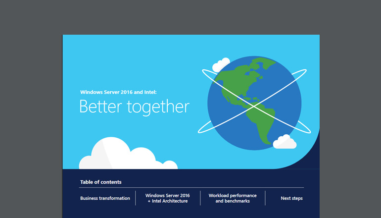 Article Windows Server 2016 and Intel: Better together Image