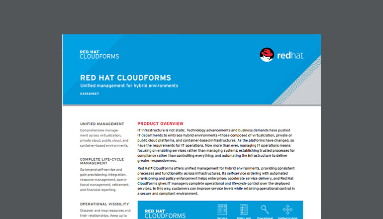 Article Red Hat Cloudforms Image