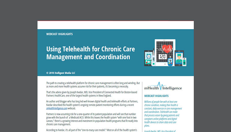 Article Telehealth for Chronic Care Management  Image