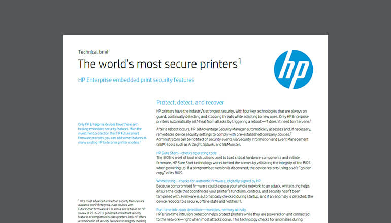 Article The World’s Most Secure Printers Image