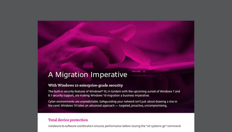 Article A Migration Imperative With Windows 10 Enterprise-Grade Security Image