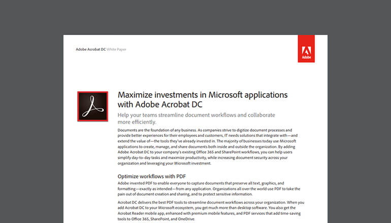 Article Adobe Acrobat and Microsoft Office 365  Image