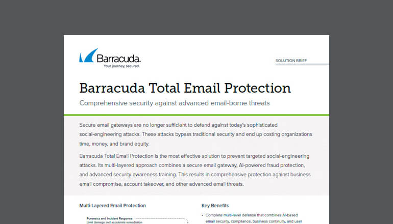 Article Barracuda Total Email Protection  Image