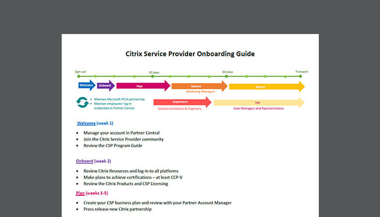 Article Citrix Service Provider Onboarding Guide Image