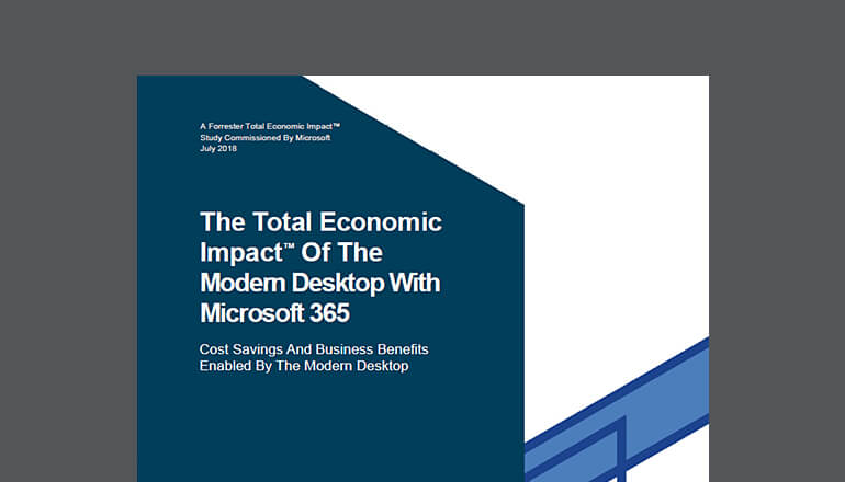 Article Forrester: The Total Economic Impact of the Modern Desktop With Microsoft 365 Image