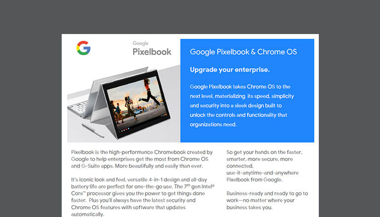 Article Google Pixelbook & Chrome OS Datasheet Image