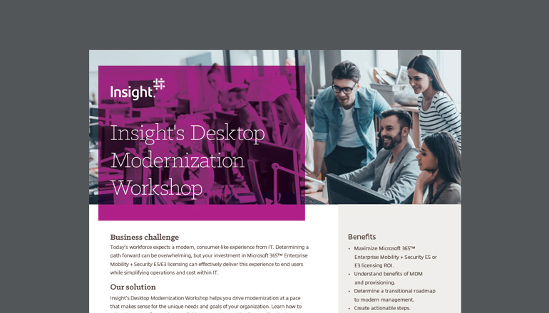 Article Insight’s Desktop Modernization Workshop Image