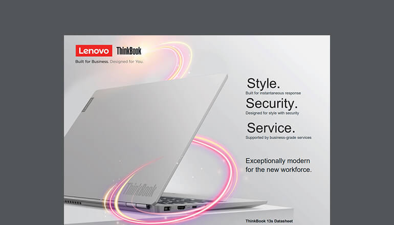 Article Lenovo Thinkbook 13s – Style, security and reliability Image