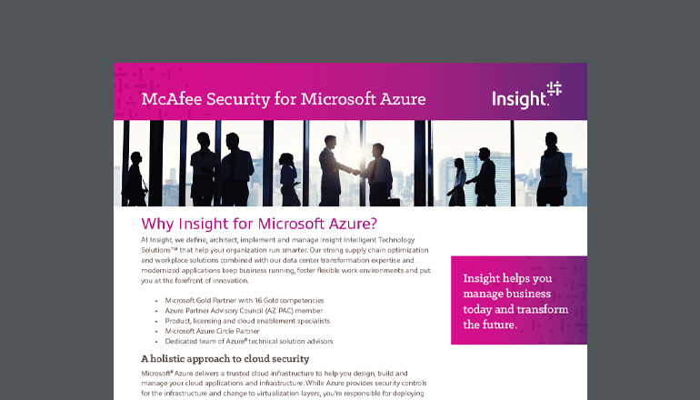 Article McAfee Security for Microsoft Azure Image
