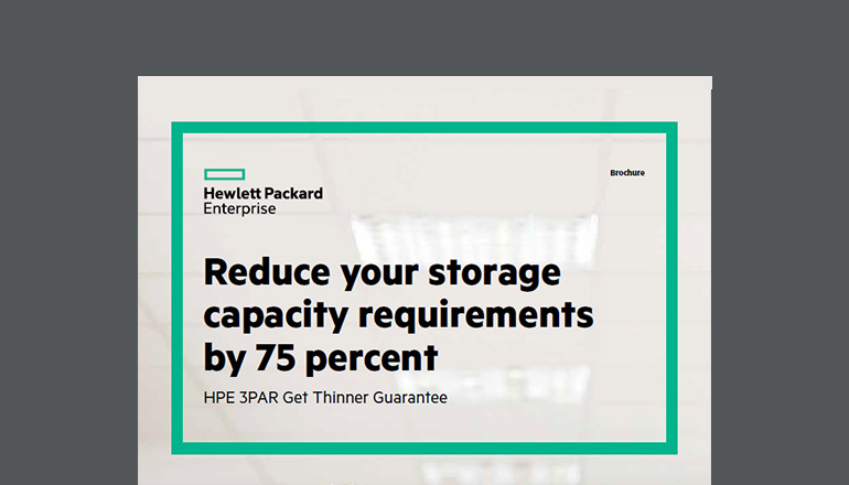Article Reduce Your Storage Capacity Requirements by 75% Image