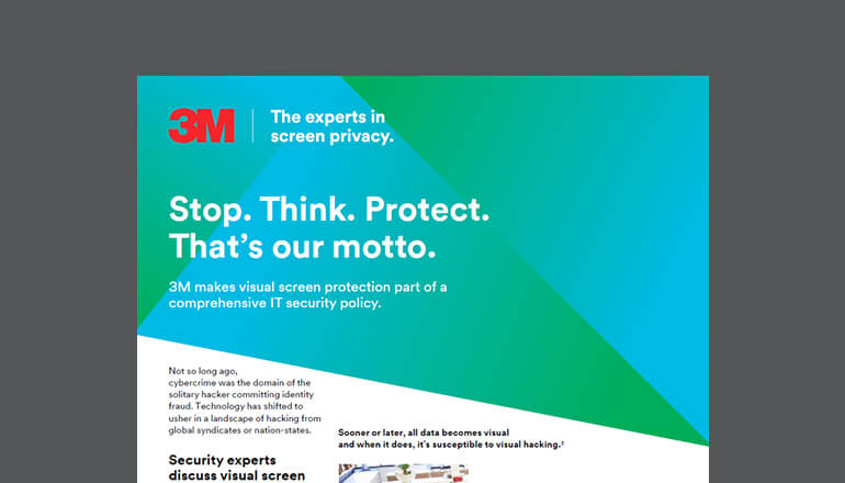 Article Stop. Think. Protect with 3M Image
