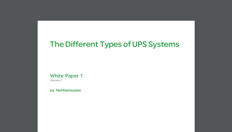 Article The Different Types of UPS Systems Image