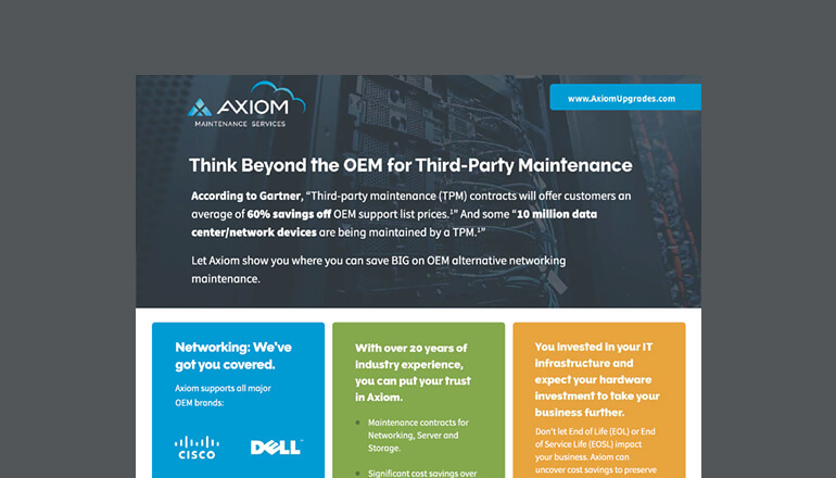 Article Think Beyond OEM for Third-Party Maintenance Image