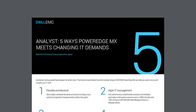 Article 5 Ways PowerEdge MX Meets Changing IT Demands Image