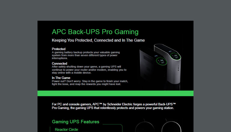 Article APC Back-UPS Pro Gaming Image