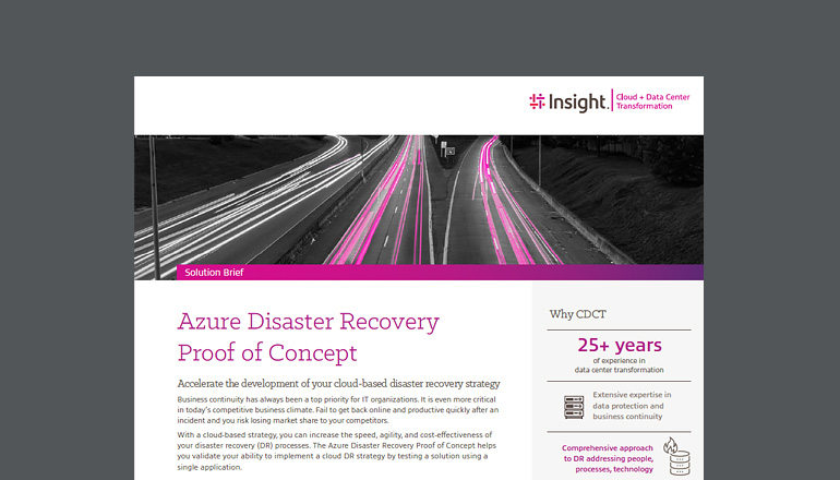 Article Azure Disaster Recovery, Proof of Concept  Image
