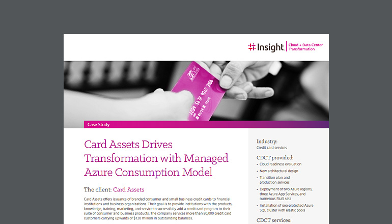 Card Assets Drives Transformation with Managed Azure Consumption Model