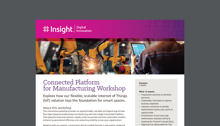 Article Connected Platform for Manufacturing Workshop Image