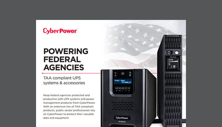 Article CyberPower TAA-Compliant Solutions for Government Image