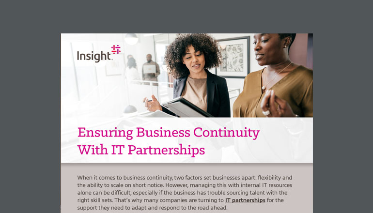 Ensuring Business Continuity With IT Partnerships cover image