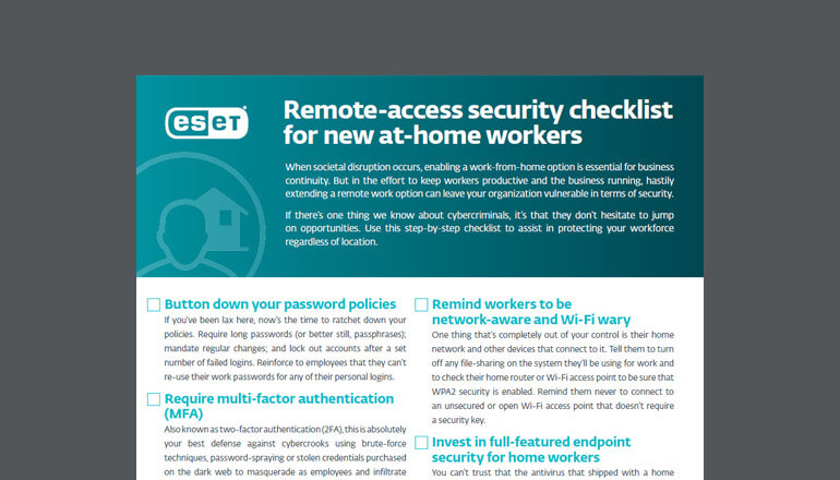Article Remote-Access Security Checklist  Image