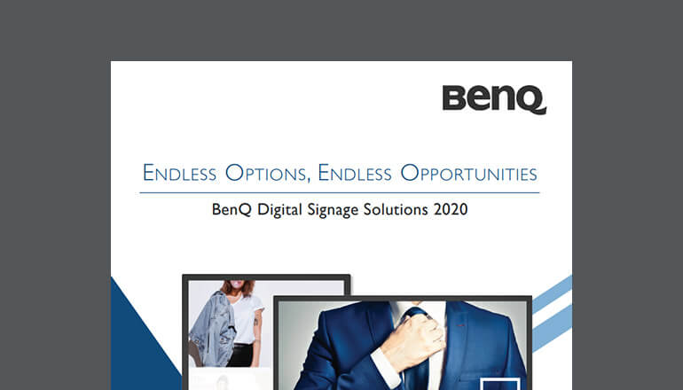 Article Seamless interaction with digital signage from BenQ Image