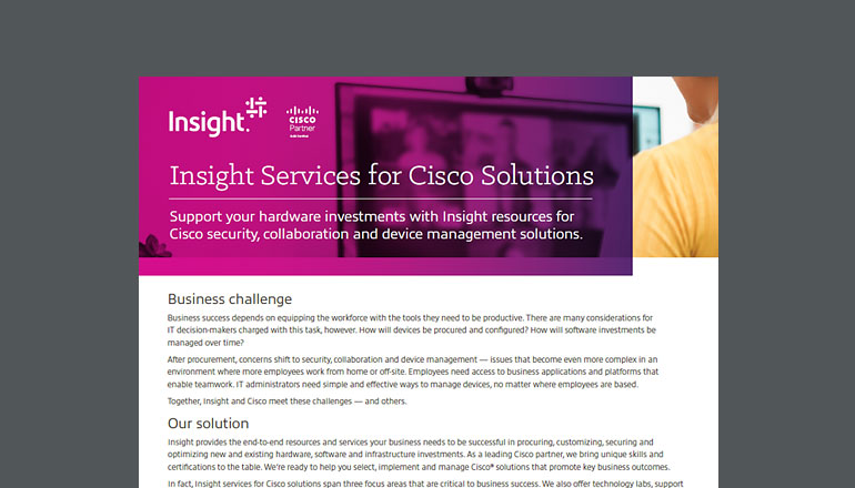 Article Insight Services for Cisco Solutions Image